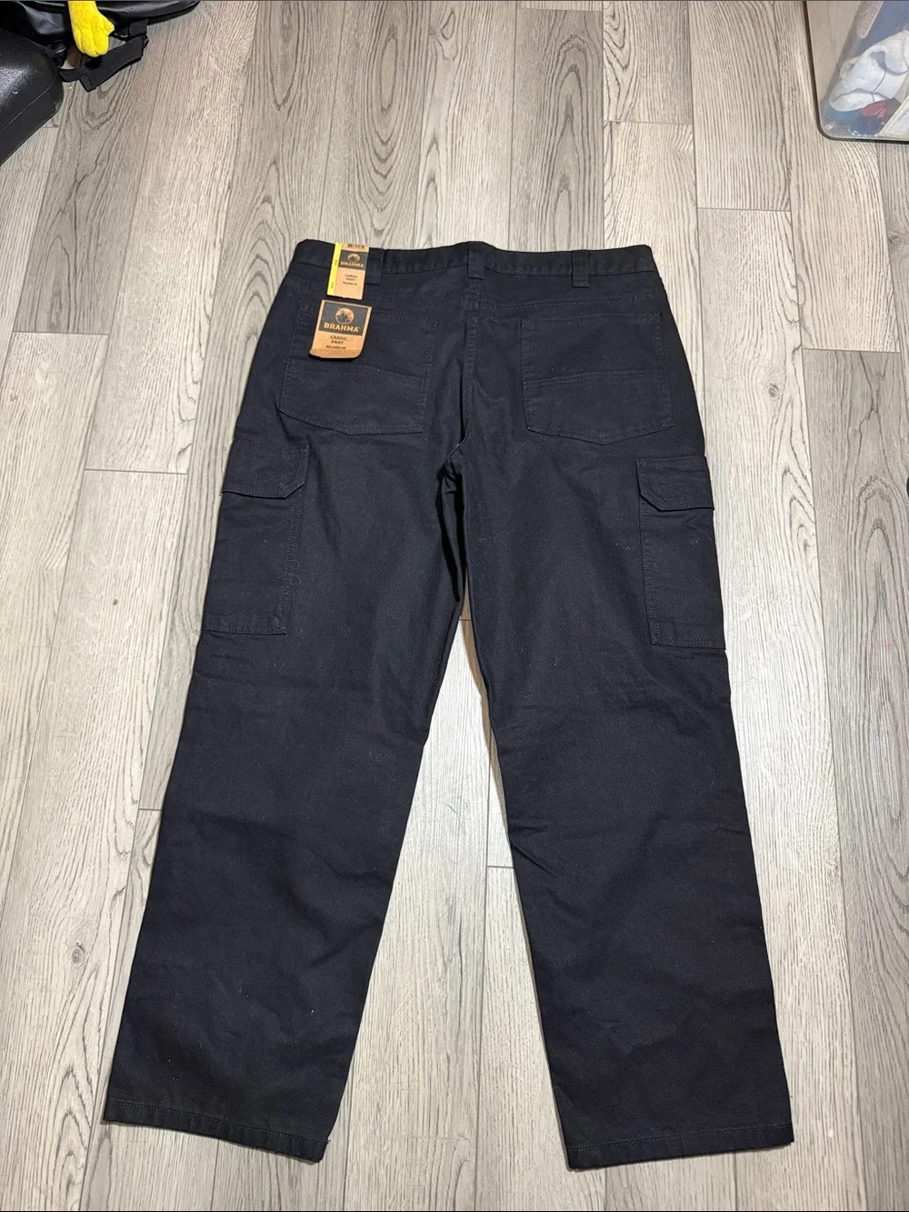 NEW! Brahma Men’s 36X30 Cargo Utility Pants Relaxed Fit Black